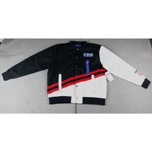 New Ford Road Trip Bomber Large Licensed Motor Racing Wear Snap Front Jacket